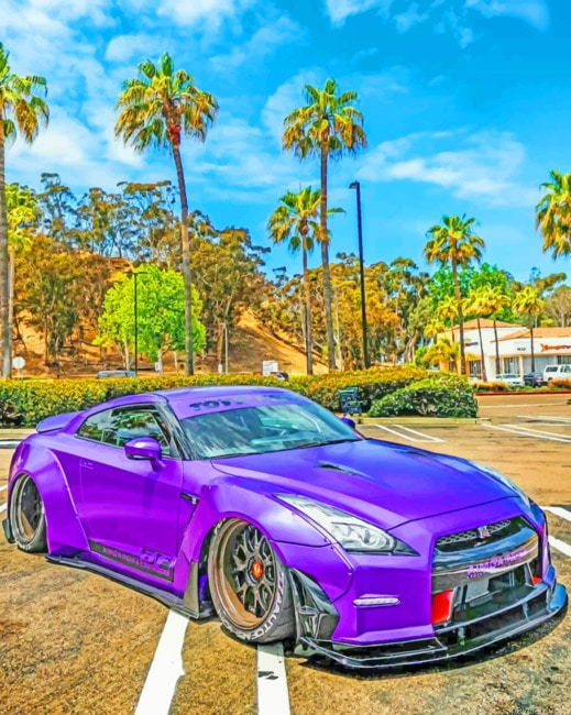 Purple Nissan Gtr Paint By Number.png