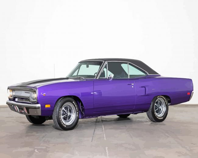Purple Plymouth Roadrunner Paint By Numbers.png