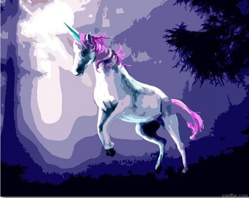 Purple Unicorn Paint By Numbers.png