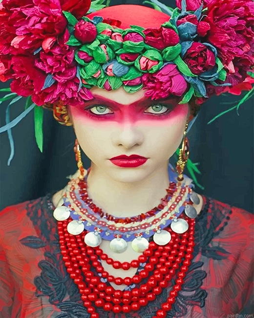 Queen Of Red Wreath Chaplet Flower Crown New Paint By Numbers.png