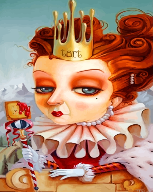 Queen Of Tarts Alice In Wonderland Paint By Number.png