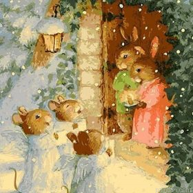 Rabbit And Snow Paint By Numbers.png
