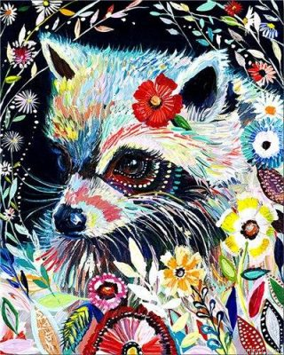 Raccoon Portrait Paint By Numbers.png