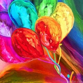 Rainbow Balloons Still Life Paint By Numbers.png