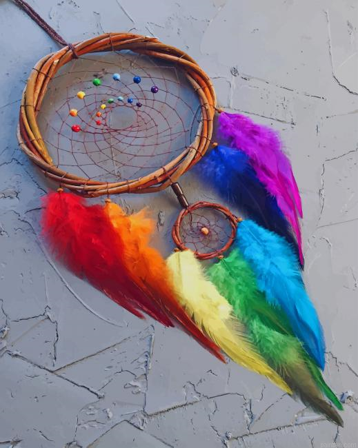 Rainbow Dream Catcher New Paint By Numbers.png