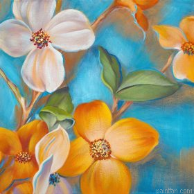 Rainbow Plumeria Flowers Paint By Numbers.png