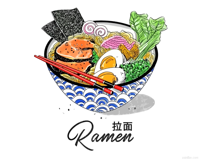 Ramen Noodle Bowl Paint By Number.png