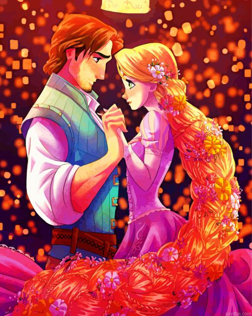 Rapunzel And Flynn Rider Paint By Number.png