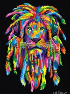 Rasta Lion Paint By Numbers.png