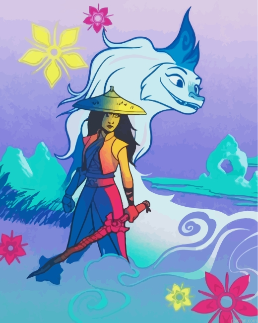 Raya And The Last Dragon Illustration Paint By Number.png