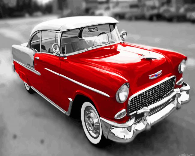 Red 1955 Chevy Paint By Numbers.png