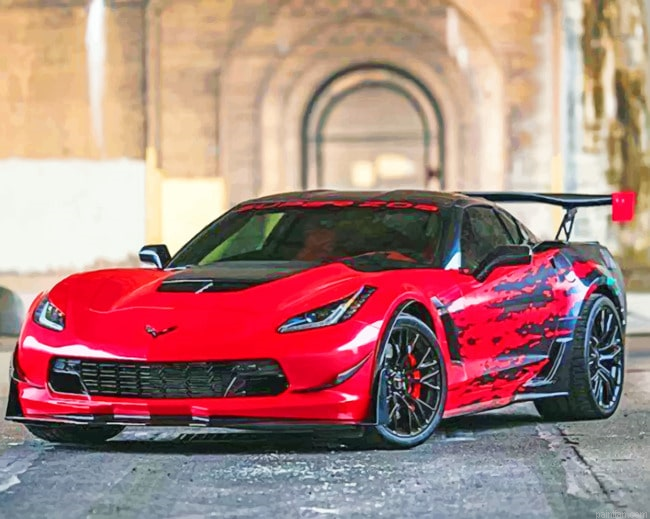 Red And Black Corvette New Paint By Numbers.png