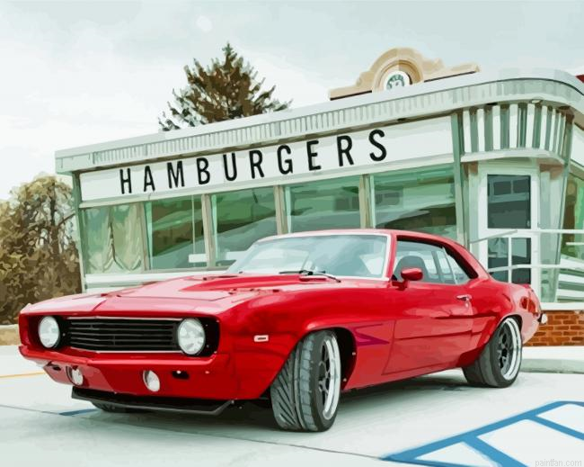 Red Camaro 77 Paint By Numbers.png