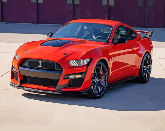 Red Ford Shelby Gt Paint By Numbers.png