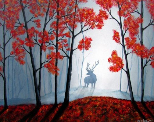 Red Forest Paint By Numbers.png