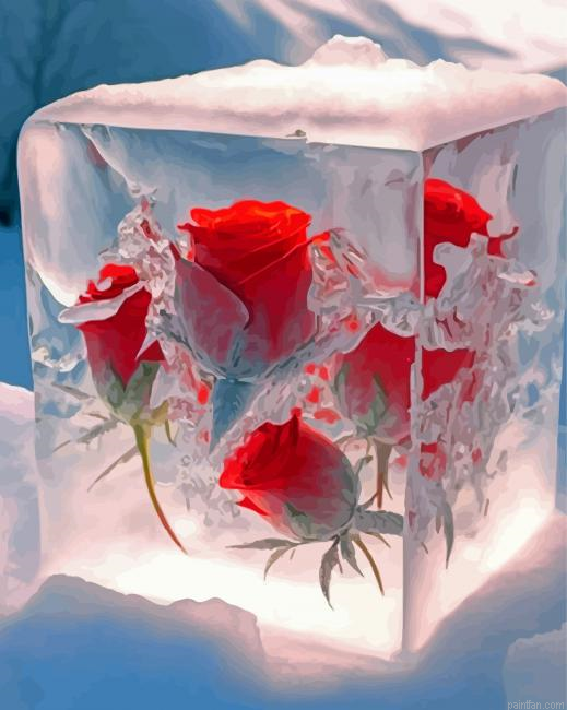 Red Frozen Roses Paint By Numbers.png