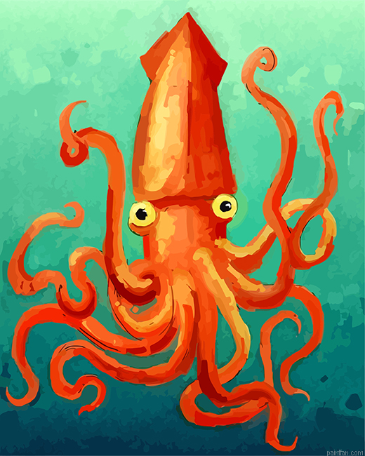Red Giant Squid Paint By Numbers.png