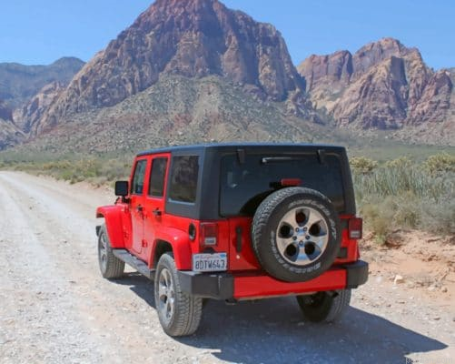 Red Jeep Wrangler In Nevada Paint By Number.png