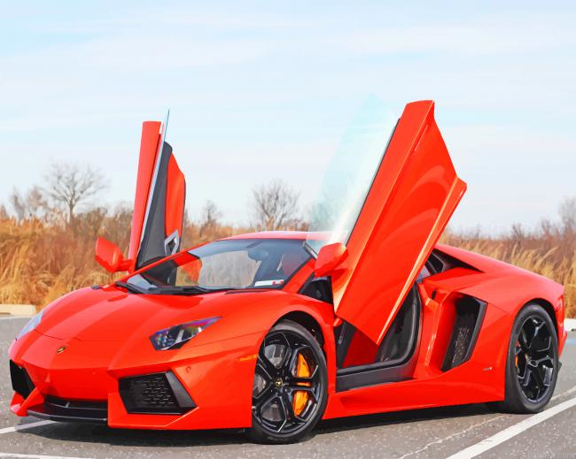 Red Lamborghini New Paint By Numbers.png