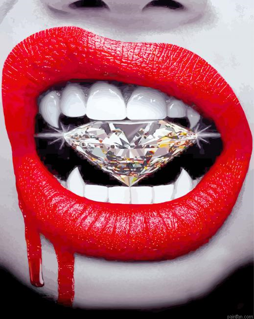 Red Lips And A Diamond Paint By Number.png