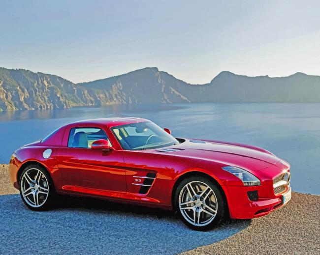 Red Mercedes Benz Amg Paint By Number.png