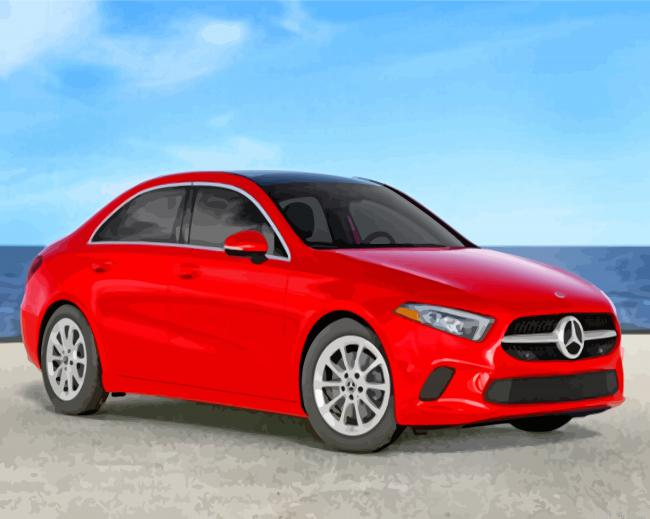 Red Mercedes Car Paint By Number.png