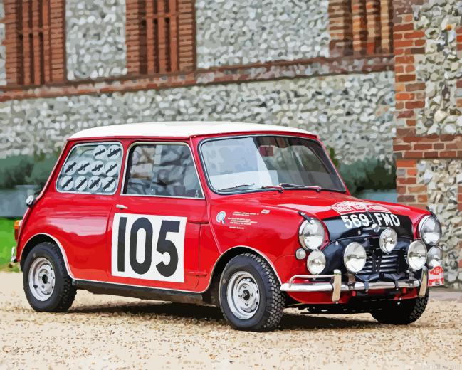 Red Mini Rally Car Paint By Numbers.png