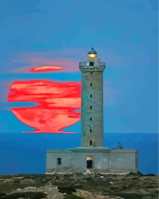 Red Moon Lighthouse Paint By Number.png