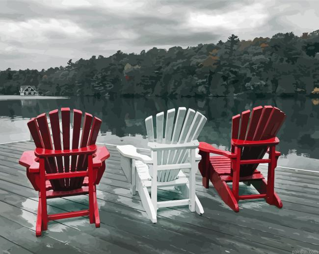 Red Muskoka Scene Paint By Numbers.png