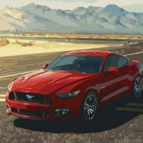 Red Mustang Paint By Numbers.png
