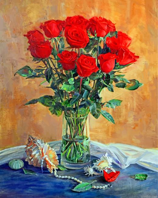 Red Roses Bouquet Paint By Number.png