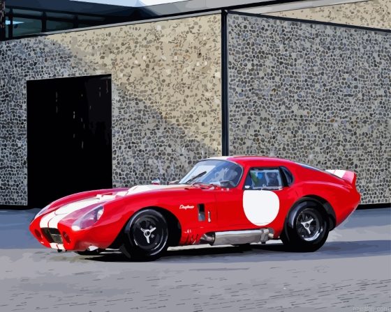 Red Shelby Cobra Le Mans Paint By Numbers.png