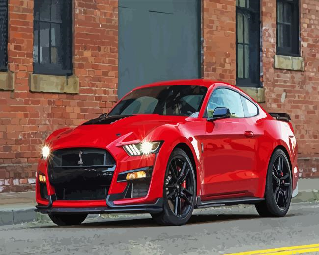 Red Shelby Mustang Paint By Numbers.png