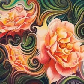 Retro Flowers Paint By Numbers.png