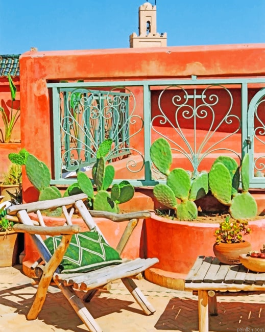 Riad Marrakesh Aesthetic Paint By Numbers.png