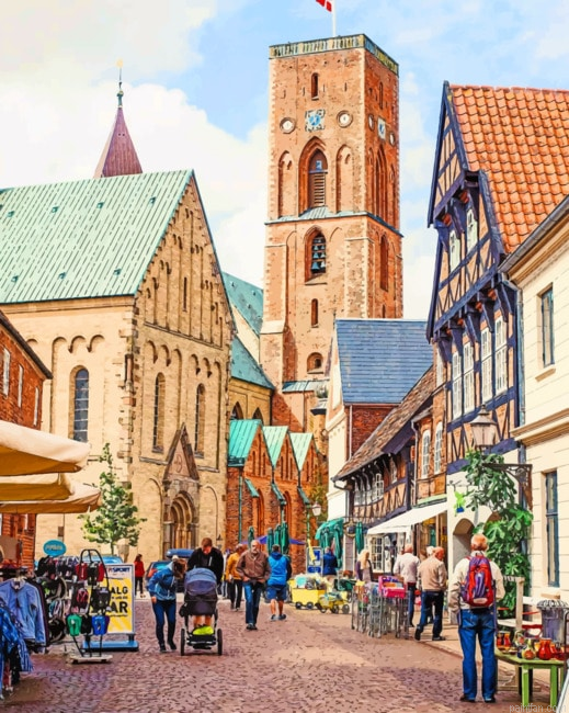 Ribe Cathedral Denmark Paint By Number.png