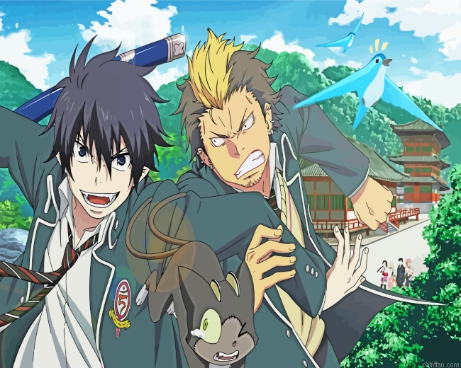 Rin Okumura And Suguro Paint By Number.png
