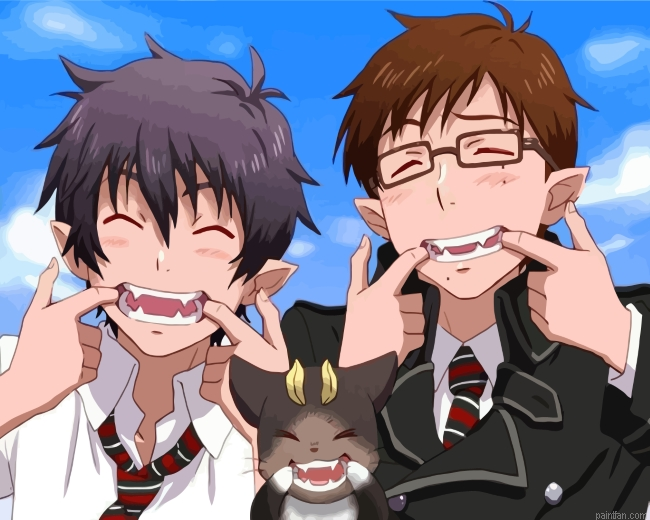 Rin Okumura And Yukio Okumura Paint By Number.png