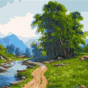 River Scenery Paint By Numbers.png