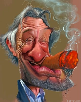 Robert De Niro Caricature Paint By Number.png