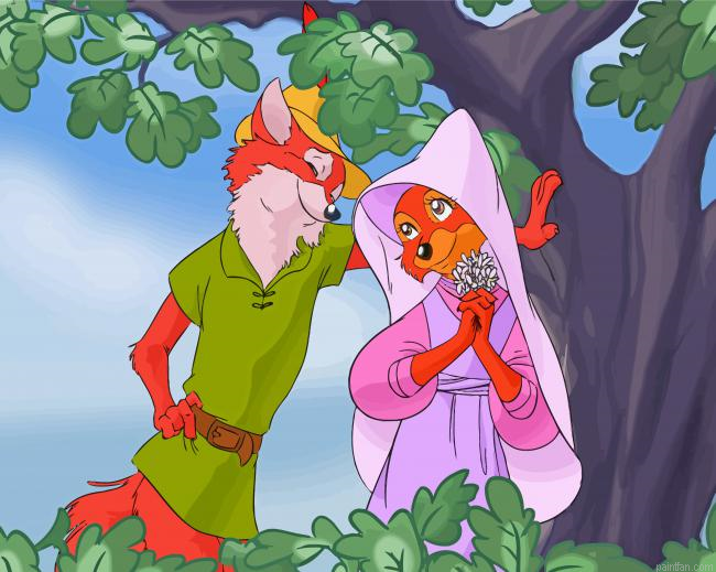 Robin Hood And Marian Love Paint By Number.png