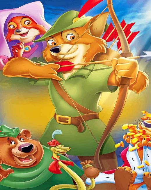 Robin Hood Disney Paint By Number.png