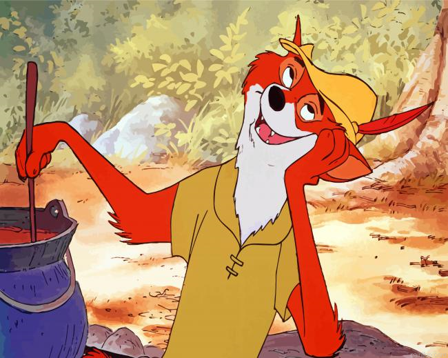 Robin Hood Fox Paint By Number.png