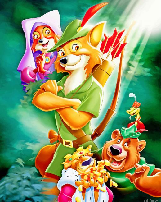 Robin Hood Walt Disney Paint By Number.png