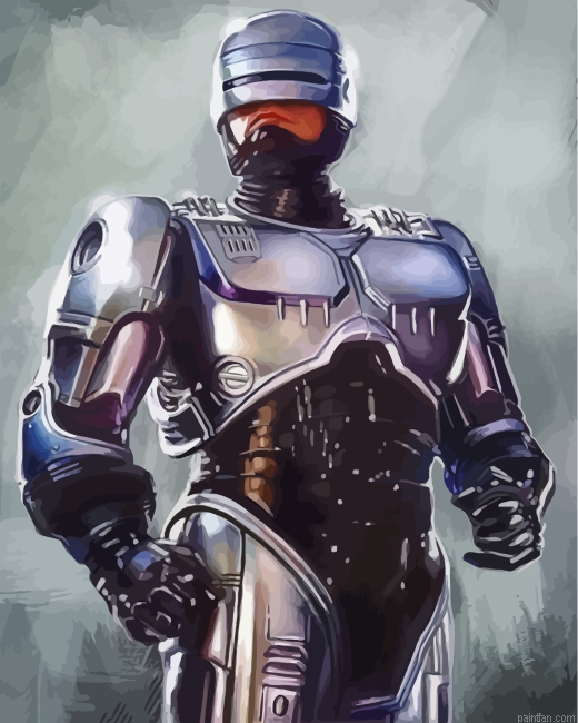 Robocop Illustration Art Paint By Number.png