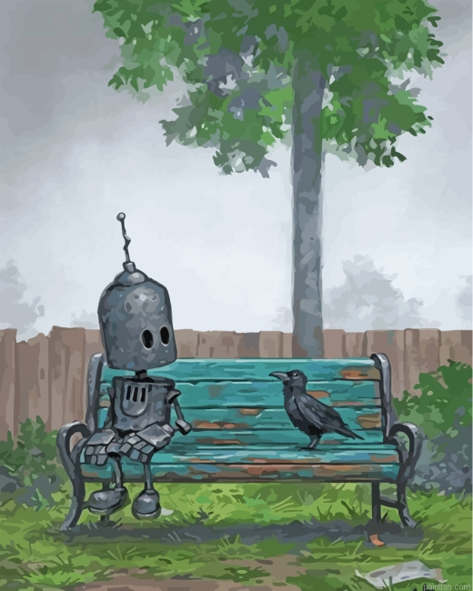 Robot And His New Friend Paint By Number.png