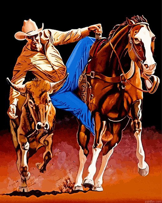 Rodeo Cowboy Paint By Number.png