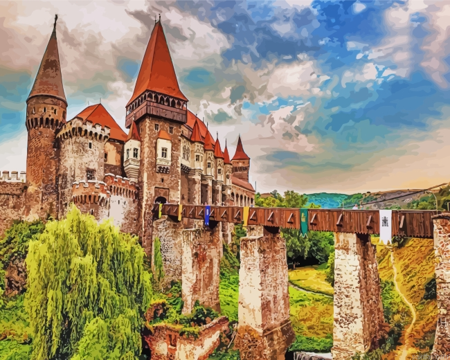 Romania Hunyad Castle Paint By Number.png