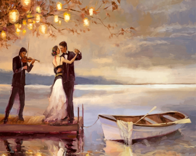 Romantic Couple Dancing Paint By Numbers.png