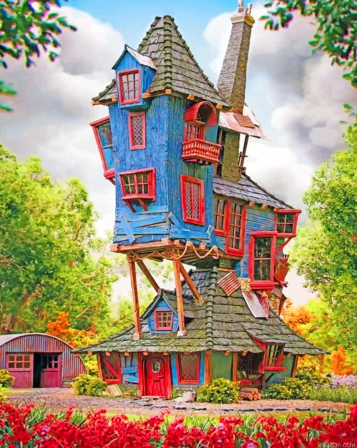 Rons House Harry Potter Paint By Number.png